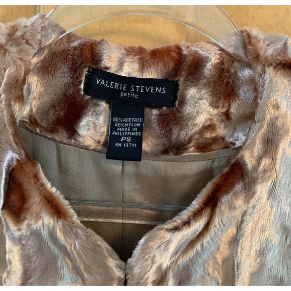 EUC, Valerie Stevens Teddy Jacket Women’s Size Small Petite - Picture 14 of 16